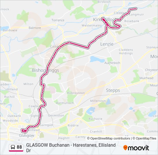 88 Bus Line Map