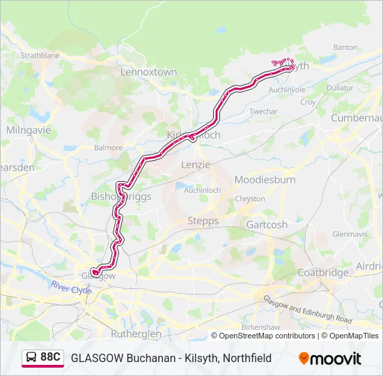 88C Bus Line Map