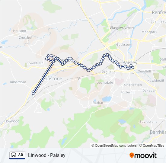 7A bus Line Map