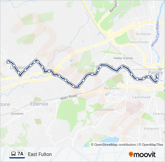 7A Bus Line Map