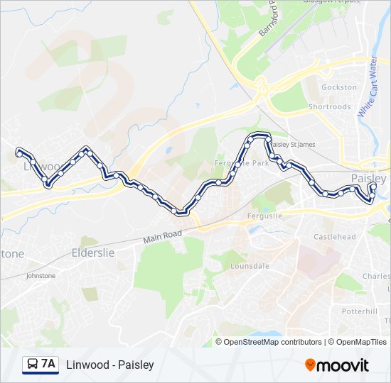 7A bus Line Map