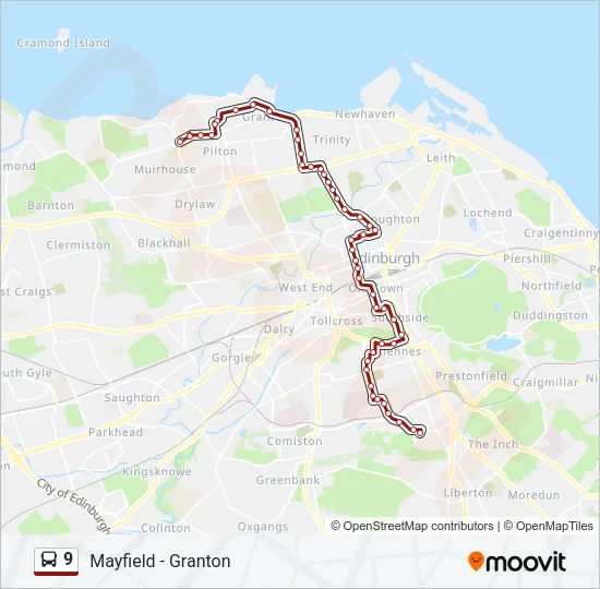 9 Bus Line Map