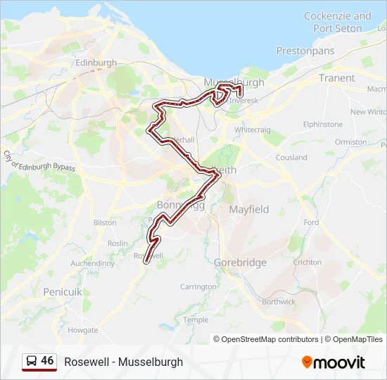 46 Route: Schedules, Stops & Maps - Rosewell (Updated)