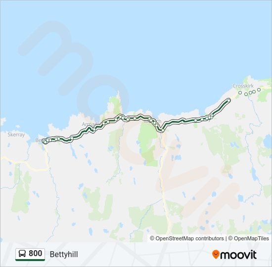 800 Bus Line Map