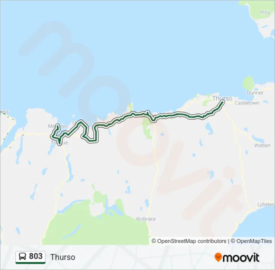 803 Bus Line Map