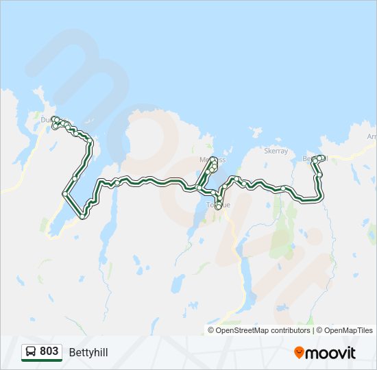 803 Bus Line Map