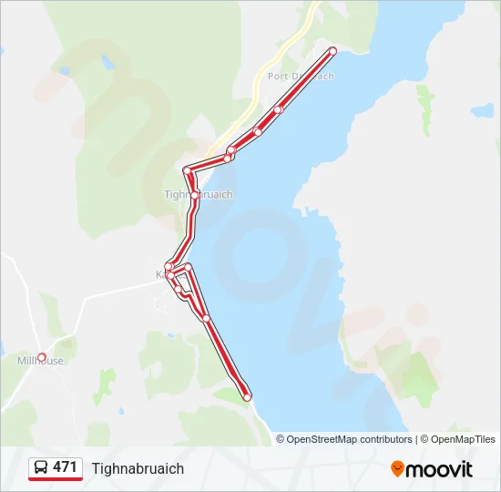 471 Bus Line Map