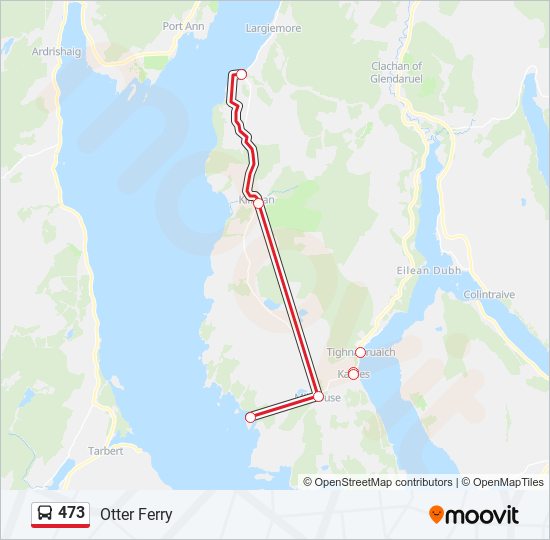 473 bus Line Map