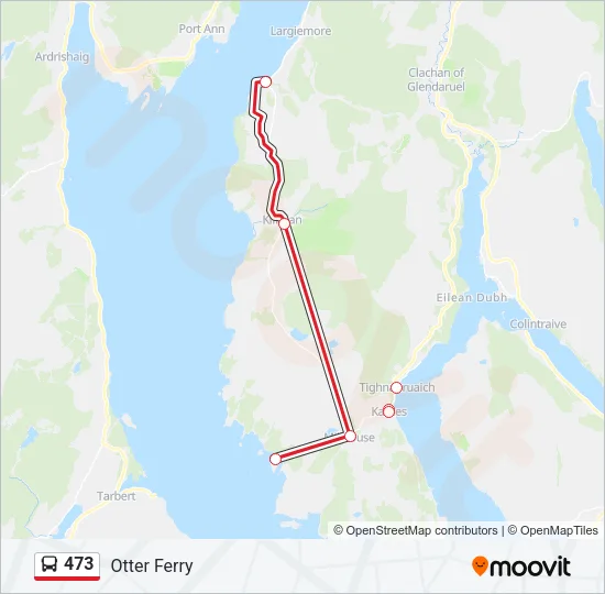 473 Bus Line Map