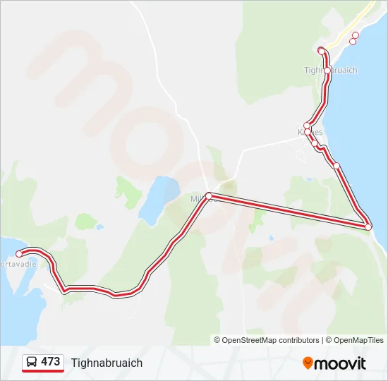 473 Bus Line Map
