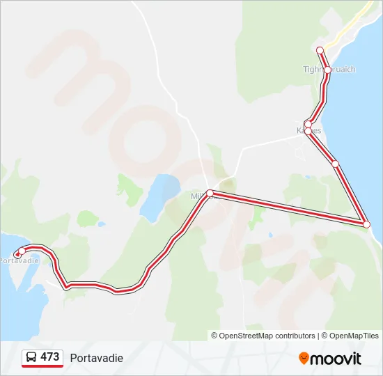 473 Bus Line Map