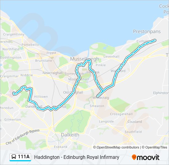 111A bus Line Map