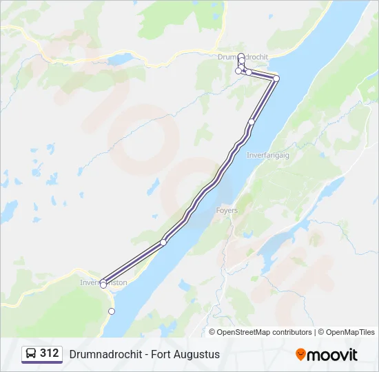 312 Bus Line Map