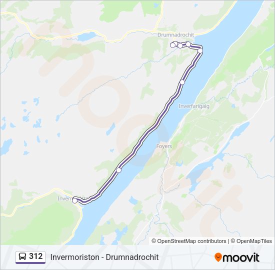 312 Bus Line Map
