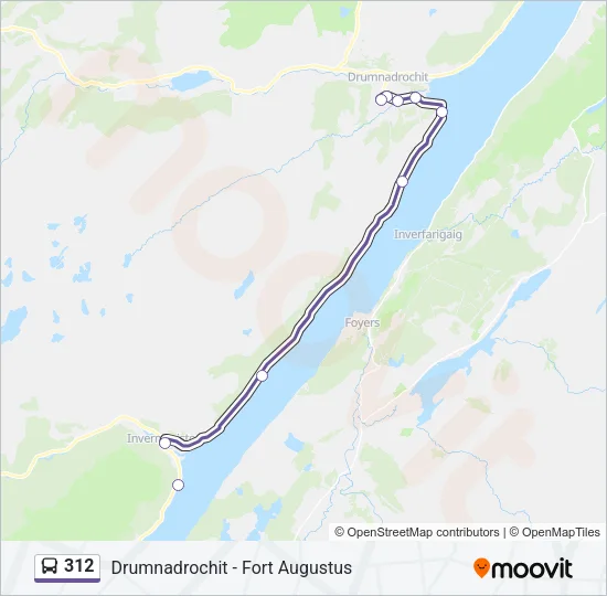 312 Bus Line Map