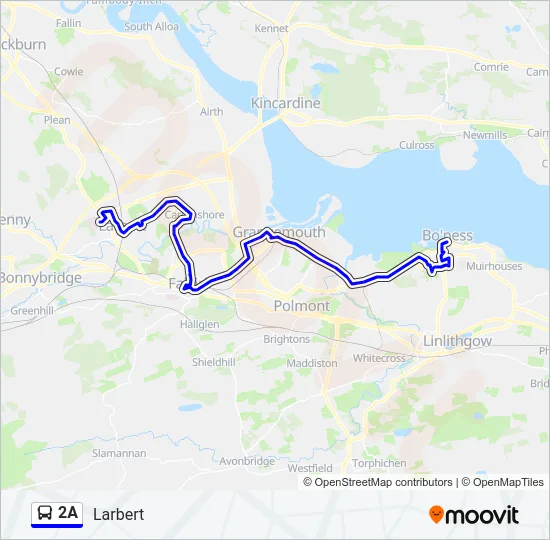 2A Bus Line Map