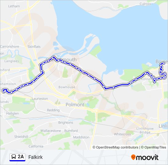 2A bus Line Map