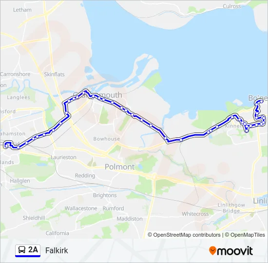 2A Bus Line Map