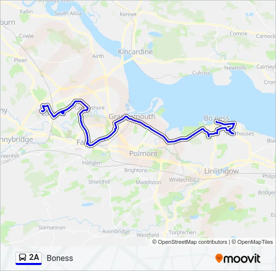 2A Bus Line Map