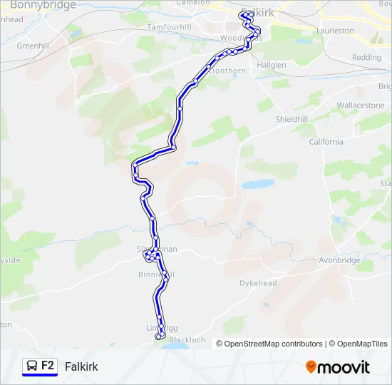 F2 Bus Line Map