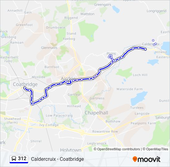 312 Bus Line Map
