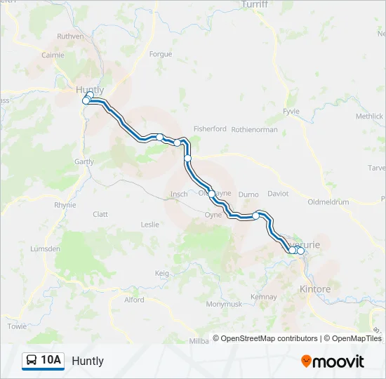 10A Bus Line Map