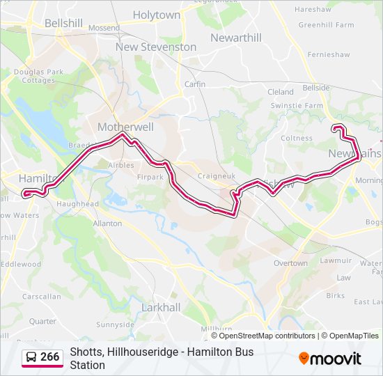 266 Bus Line Map