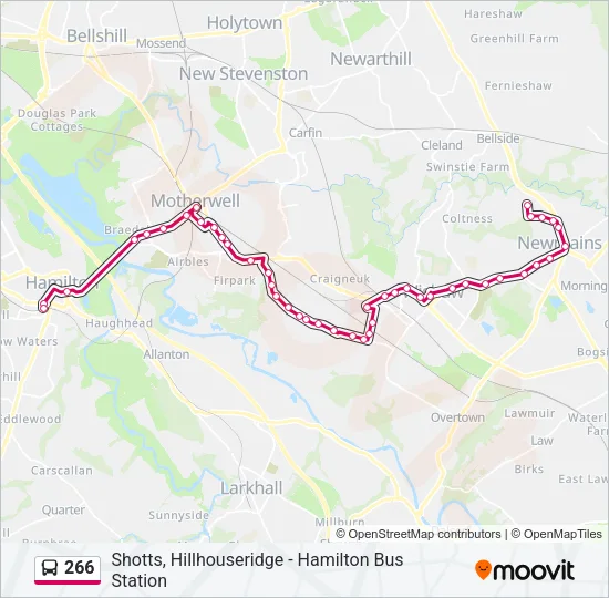 266 Bus Line Map