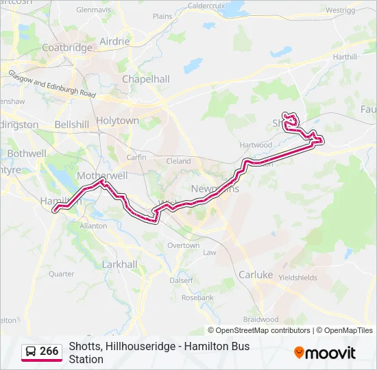 266 Bus Line Map