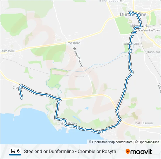 6 Bus Line Map