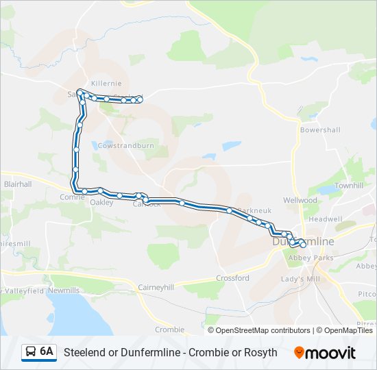 6A bus Line Map