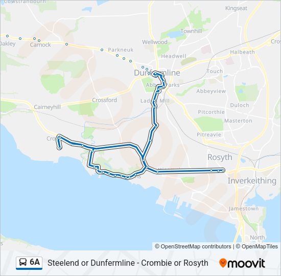 6A Bus Line Map