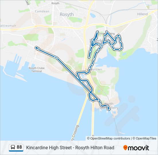 88 Bus Line Map