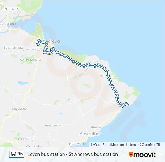 95 Bus Line Map