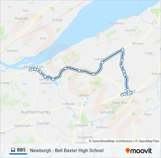 BB5 Bus Line Map
