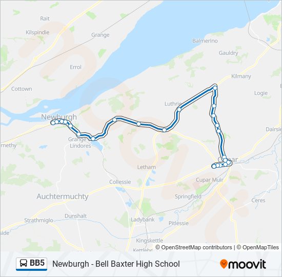 BB5 bus Line Map