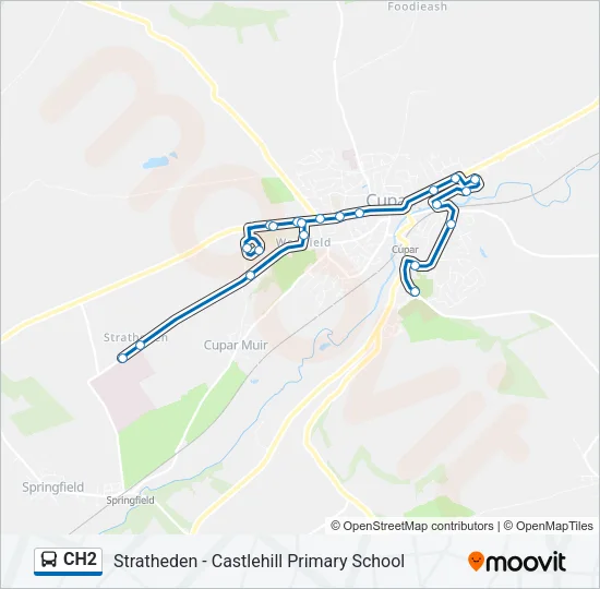 CH2 Bus Line Map