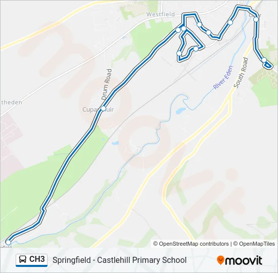 CH3 Bus Line Map