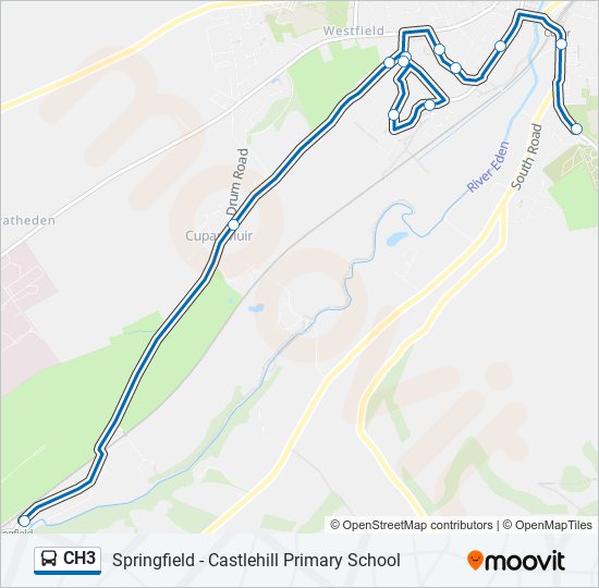 CH3 bus Line Map