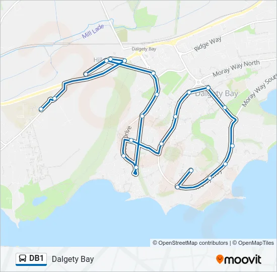DB1 Bus Line Map