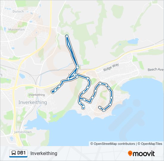 db1 Route Schedules, Stops & Maps Inverkeithing (Updated)
