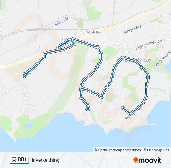 db1 Route Schedules, Stops & Maps Inverkeithing (Updated)