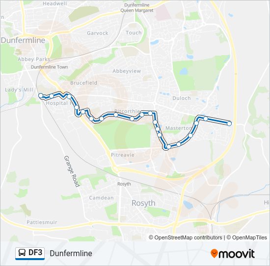 DF3 Bus Line Map