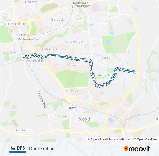 DF6 bus Line Map
