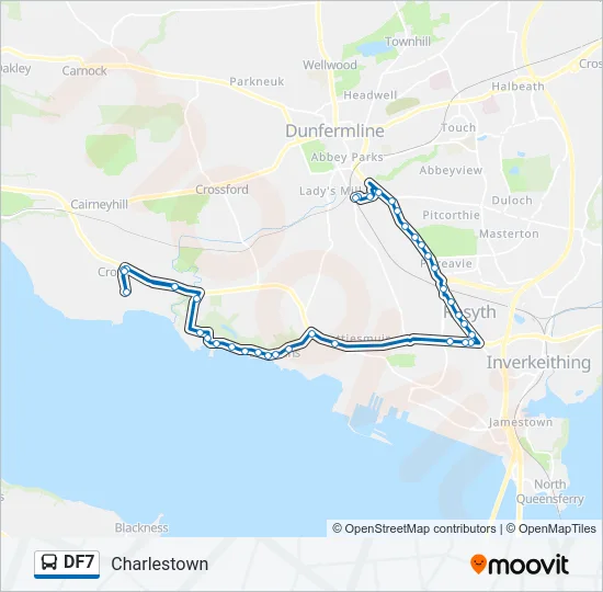 DF7 Bus Line Map
