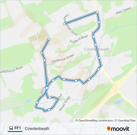 FF1 Bus Line Map