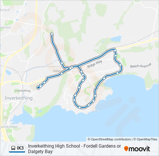 ik3 Route Schedules, Stops & Maps Inverkeithing (Updated)