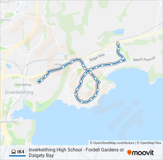 ik4 Route Schedules, Stops & Maps Inverkeithing (Updated)