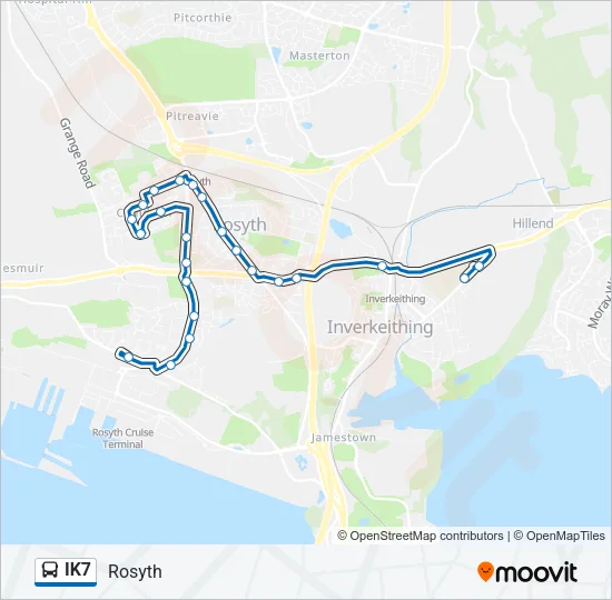 IK7 Bus Line Map
