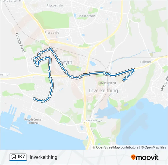IK7 Bus Line Map